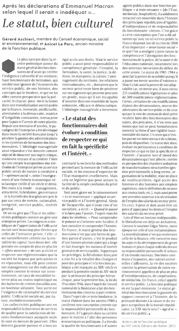 Le statut bien culturel mini