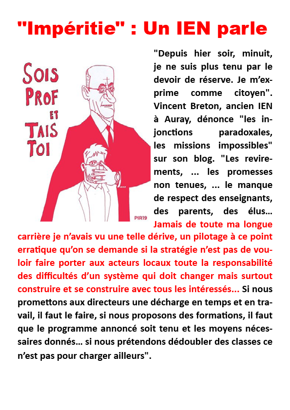 imperitie ien retraite
